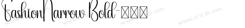 FashionNarrow Bold字体转换